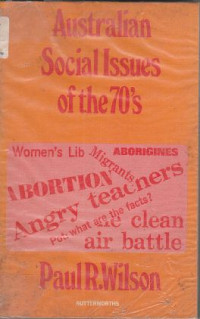 Image of AUSTRALIAN SOCIAL ISSUES OF THE 70'S