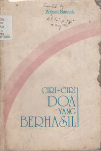 Image of CIRI-CIRI DOA YANG BERHASIL