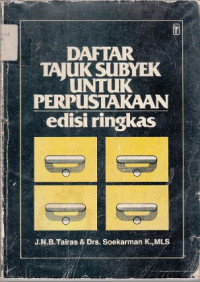 Image of Daftar Tajuk Subjek Untuk Perpustakaan Edisi Ringkas