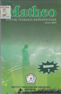 Image of Matheo Jurnal Teologi Kependetaan Edisi 2009 Volume 2