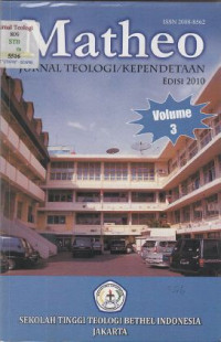 Image of Matheo  Jurnal Teologi Kependetaan 2010 Volume 3