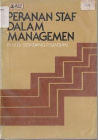 Image of PERANAN STAF DALAM MANAGEMEN