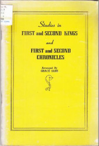 Image of Studies in 1 & 2 Kings and 1 & 2 Chronicles