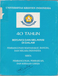 Image of 40 Tahun Bersaksi dan Melayani